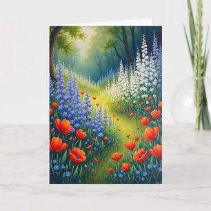 Sunlit Forest Mothers Day Card