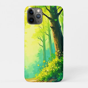 Sunlit Forest Path iPhone 11 Pro Case
