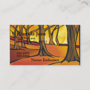 Sunlit Forest Set Business Card