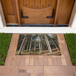 Sunlit Forest Tranquillity 1 Doormat