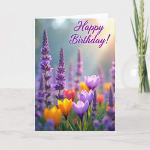 Sunlit Garden Birthday Card