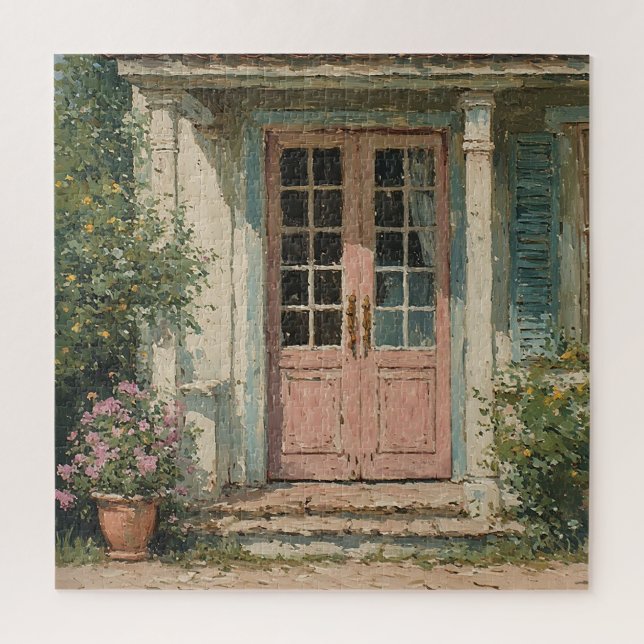Sunlit Garden Entry Jigsaw Puzzle (Vertical)