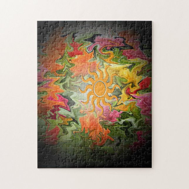 Sunlit Garden... Jigsaw Puzzle (Vertical)