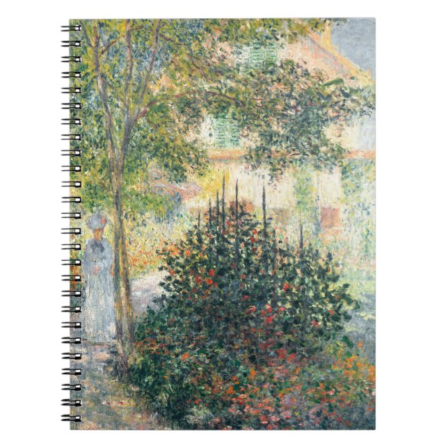 Sunlit Garden Path Impressionist Notebook (Front)