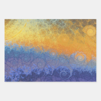 Sunlit Geometry Wrapping Paper Sheet