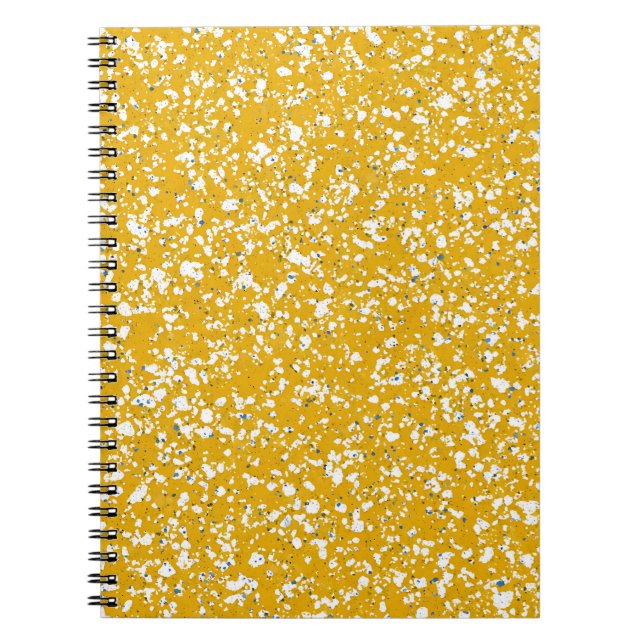 Sunlit Gold Marble Notebook (Front)