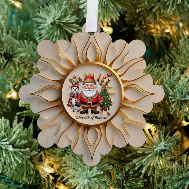 "Sunlit Golden Hour" Tree Decoration Card (Insitu (Tree))