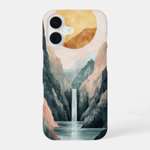 Sunlit Gorge Reflection Phone Case