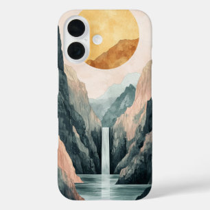 Sunlit Gorge Reflection Phone Case