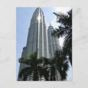 Sunlit Grandeur of the Petronas Twin Towers Postcard
