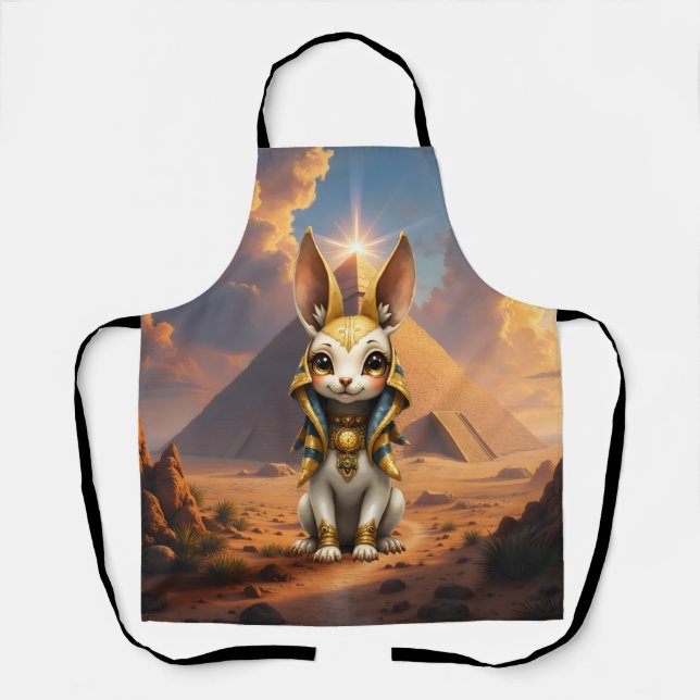 Sunlit Guardian – Desert Relic Bunny. Apron (Front)