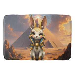 Sunlit Guardian – Desert Relic Bunny. Bath Mat