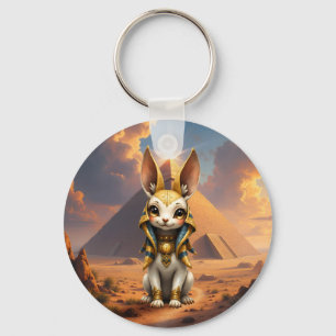 Sunlit Guardian – Desert Relic Bunny. Key Ring