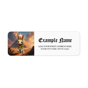 Sunlit Guardian – Desert Relic Bunny.  Return Address Label