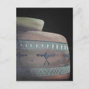 Sunlit Indian Pottery Postcard