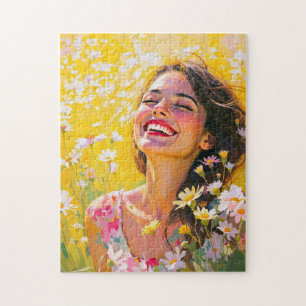 Sunlit Joy: Blooming in the Moment Jigsaw Puzzle