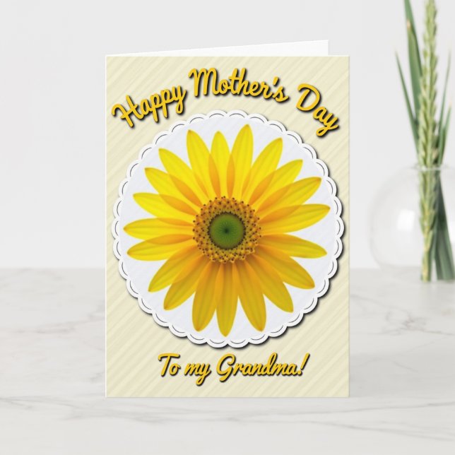 Sunlit Joy Mothers Day Card (Front)