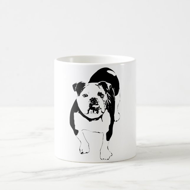 Sunlit Lines, Bulldog Tranquility Coffee Mug (Center)