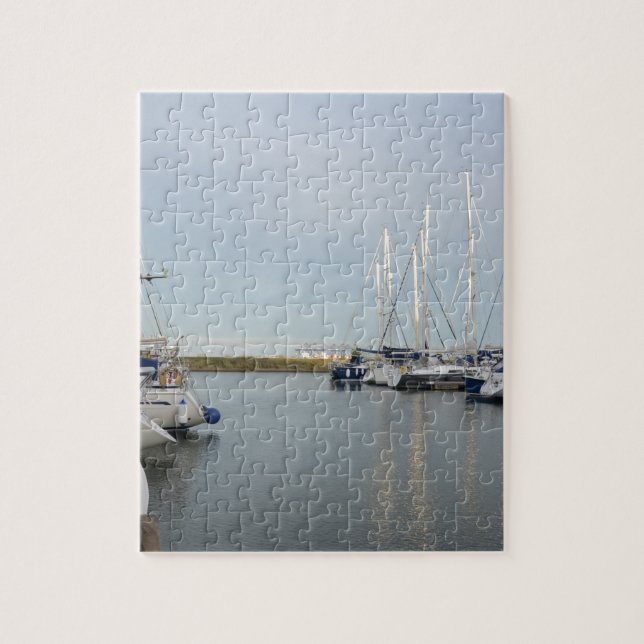 Sunlit Masts Jigsaw Puzzle (Vertical)