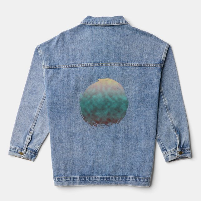 Sunlit Mist Denim Jacket (Back)