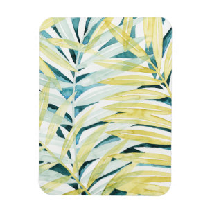 Sunlit Palms - Palm Tree Leaves Magnet