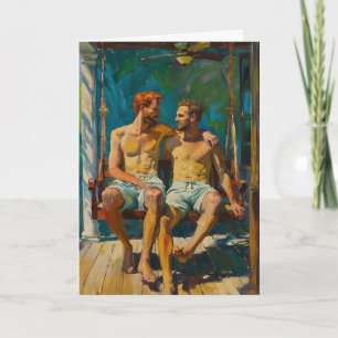 Sunlit Porch Embrace Card