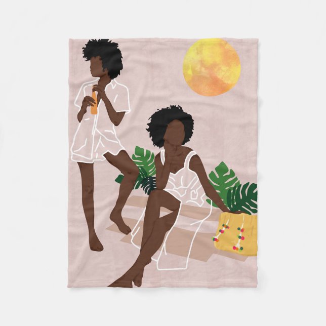 Sunlit Queens Fleece Blanket (Front)