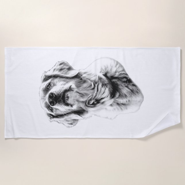Sunlit Rest, Gentle Fun Beach Towel (Front)