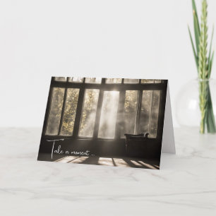 Sunlit Room With Empty Chair  Card