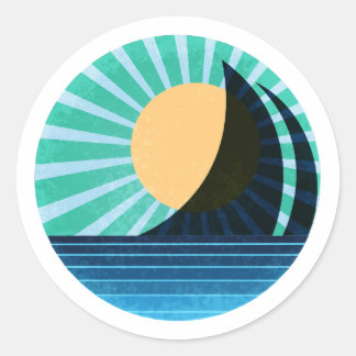 Sunlit Sail Sticker Teal
