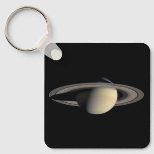 Sunlit Saturn Gas Giant Planet by Cassini Key Ring