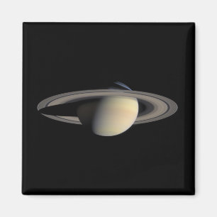 Sunlit Saturn Gas Giant Planet by Cassini Magnet