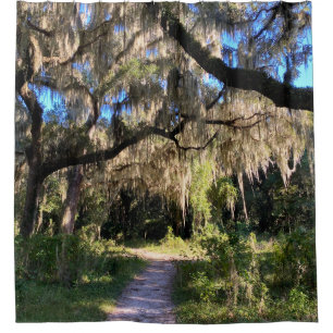 Sunlit Spanish Moss Shower Curtain