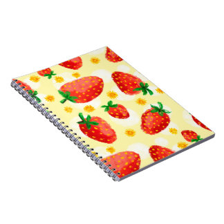 Sunlit Strawberries & Daisies Notebook
