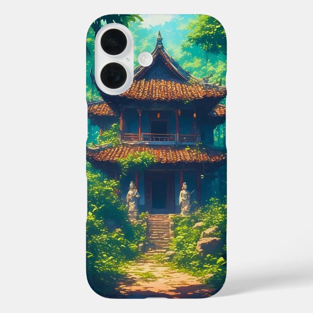 Sunlit Thai House in Lush Jungle Case-Mate iPhone Case (Back)