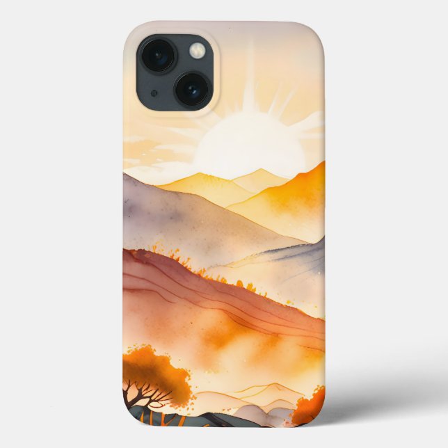 Sunlit Trees and Shadowed Valleys Case-Mate iPhone Case (Back)