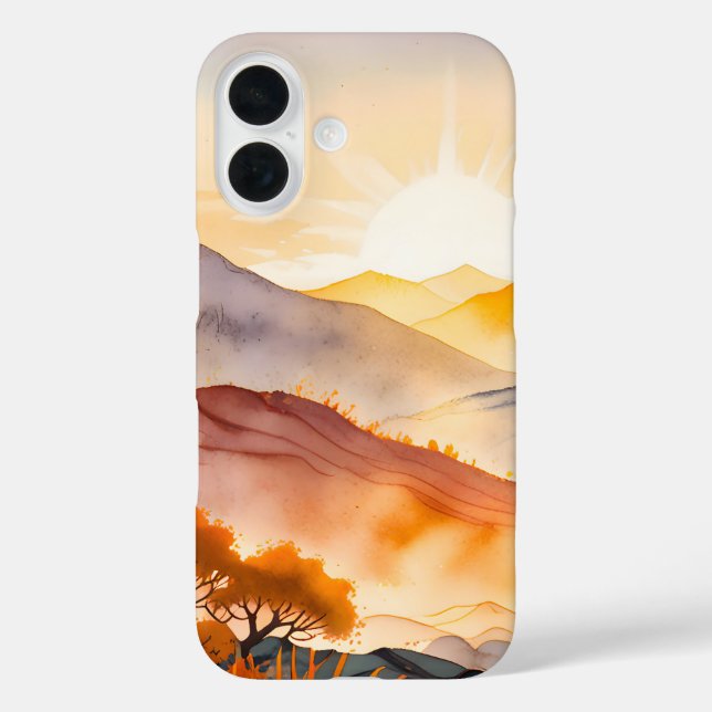 Sunlit Trees and Shadowed Valleys Case-Mate iPhone Case (Back)