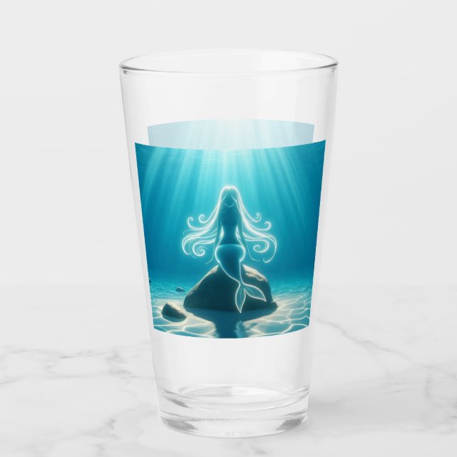 Sunlit, underwater mermaid glass (Front)