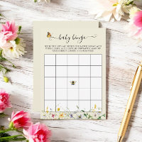 Sunlit Wildflowers, Bees, & Butterflies Bingo Game