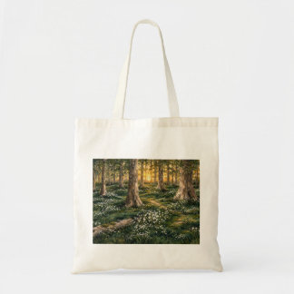 Sunlit Woodland Wildflower Forest Tote Bag