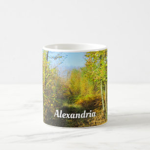 Sunlit Woods in Autumn - Personalised Coffee Mug