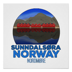 Sunndalsøra Nordmøre Norway Poster