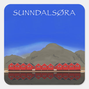 Sunndalsøra Nordmøre Norway Square Sticker