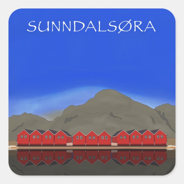 Sunndalsøra Nordmøre Norway Square Sticker (Front)