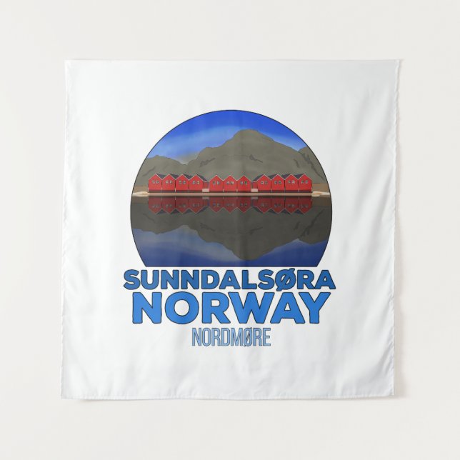 Sunndalsøra Nordmøre Norway Tapestry (Front)