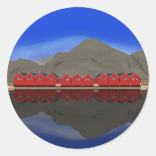 Sunndalsøra Norway Classic Round Sticker