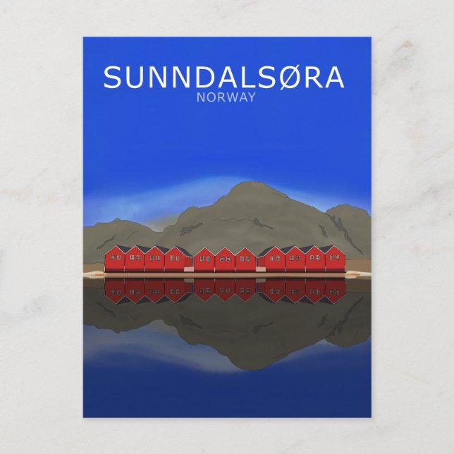 Sunndalsøra Norway Postcard (Front)
