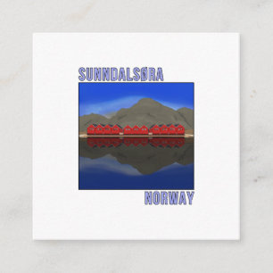 Sunndalsora Norway Scandinavian Enclosure Card