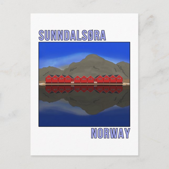 Sunndalsora Norway Scandinavian Postcard (Front)