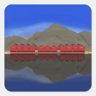 Sunndalsøra Norway Square Sticker